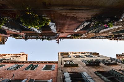 Low angle view of buildings against sky