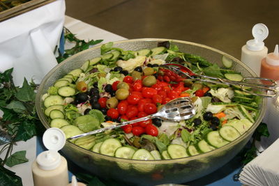 Close-up of vegetable salad