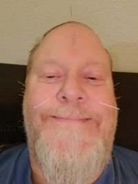 Close-up portrait of man