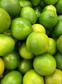 Full frame shot of lime  in market