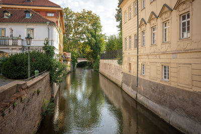 Canal amidst buildings in city