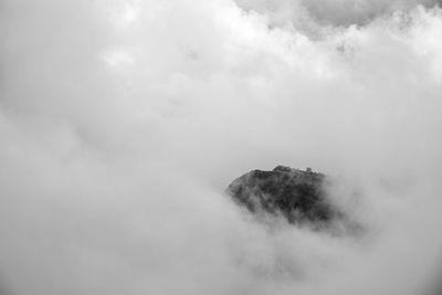 Scenic view of landscape against cloudy sky