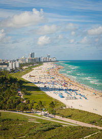 Scenic view of miami south beach 