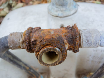 Close-up of rusty metal