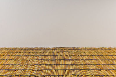 Close-up of roof against clear sky