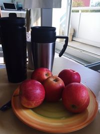 Close-up of fruits on table