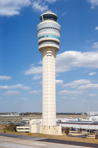 Tower against sky in city