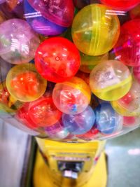 Close-up of multi colored balls for sale