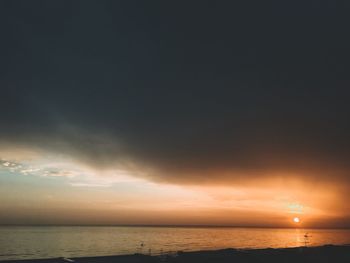 Sunset over sea