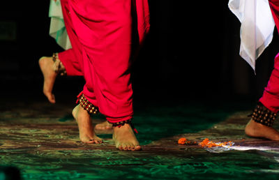 Low section of people dancing on stage