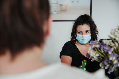 Portrait of a beautiful young woman