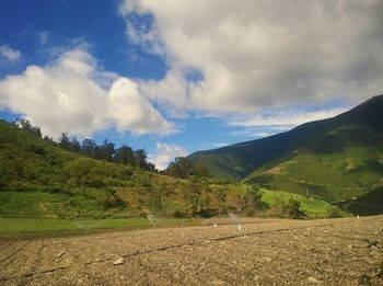 Scenic view of landscape against sky