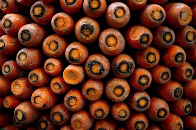 Full frame shot of logs