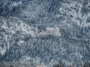 View of frozen landscape