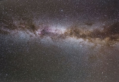 Star field against sky at night