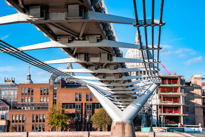 Millennium bridge and st. paul's cathedral in london