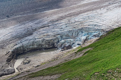 Scenic view of pasterze glacier at grossglockner