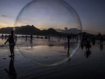 Soap bubbles - sunset at pontal beach