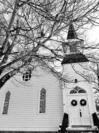 Low angle view of church against sky