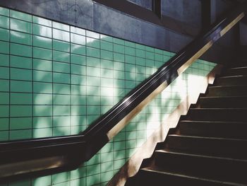 View of escalator