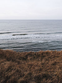 Scenic view of seascape against sky