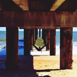 Pier on sea