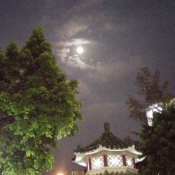 Low angle view of temple against sky