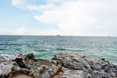 Scenic view of sea against sky