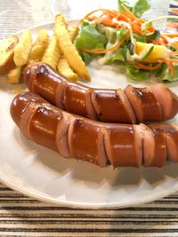 Close-up of food in plate