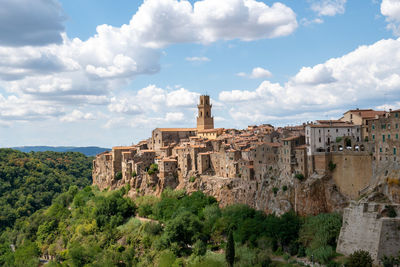 View of old ruins against sky