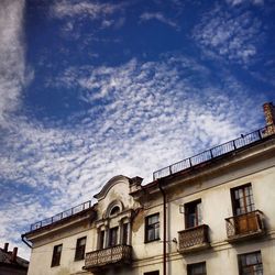 Low angle view of building against sky