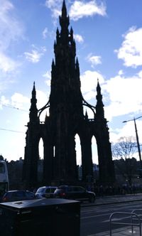View of building against cloudy sky