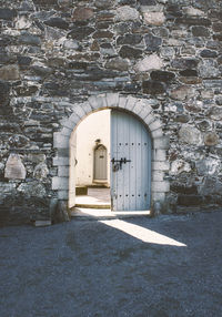 Entrance of historic building