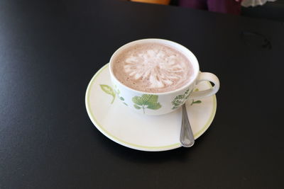 Close-up of coffee on table