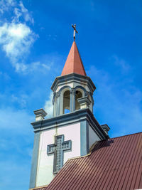 Low angle view of building against sky