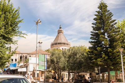 Low angle view of church against sky