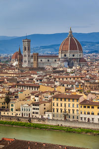 View of the beautiful city of florence from michelangelo square