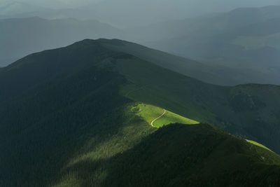 Scenic view of mountains against sky in rodnei mountains 