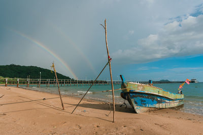 Rainbow at the beach