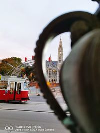 View of bridge in city