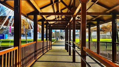 View of elevated walkway