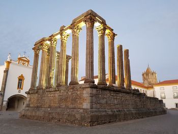 Low angle view of historical building