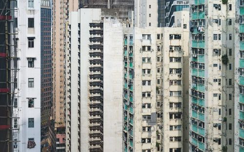 Full frame shot of residential buildings