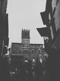 Low angle view of clock tower