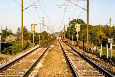 Double railways on the line from belgium to luxembourg.