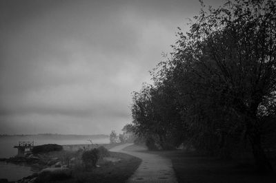 Scenic view of road against sky