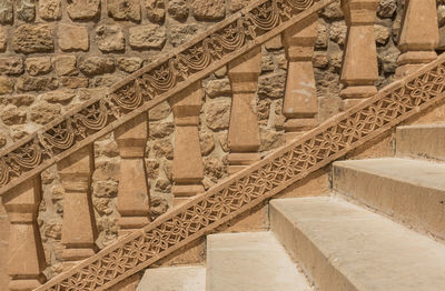 Low angle view of building wall