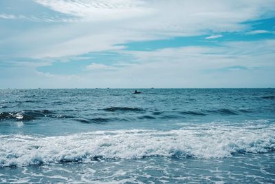 Scenic view of sea against sky