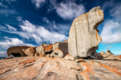 Remarkable rocks on sunny day