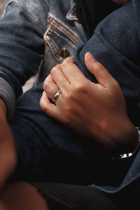 Midsection of man